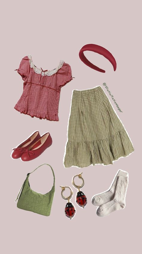 gingham picnic vibes #spring #picnic #outfit #twee #coquette #cottage #idea #inspo #vintage #retro #unique Summer Picnic Outfit Aesthetic, Picnic Vibes Outfit, Floral Picnic Outfit, Outfits Para Picnic, Picnic Outfit Aesthetic, Twee Fashion Outfits, Cute Picnic Outfits, Picnic Aesthetic Outfit, Spring Picnic Outfit