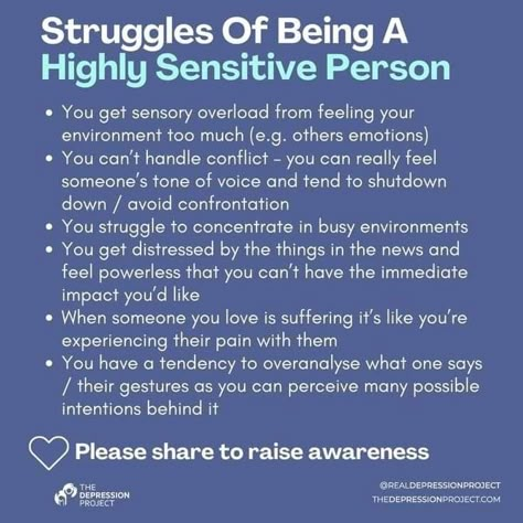 Highly Sensitive Person Traits, Empath Traits, Intuitive Empath, Mental Health Facts, Sensory Overload, An Empath, Highly Sensitive People, Sensitive Person, Highly Sensitive Person