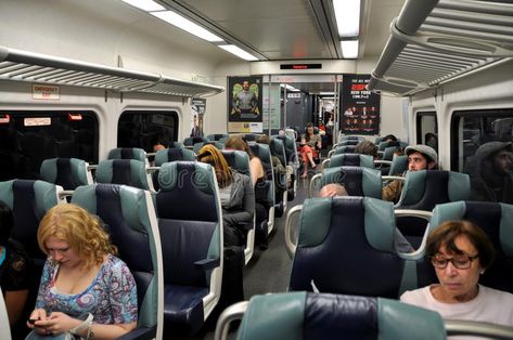 NYC: LIRR Commuter Train with Passengers. Interior of a modern Long Island Railr , #AFF, #Interior, #Passengers, #Long, #modern, #LIRR #ad Long Island Railroad, Commuter Train, Best Resume Template, New York Subway, Best Resume, Long Island, Kettlebell, Passenger, New York