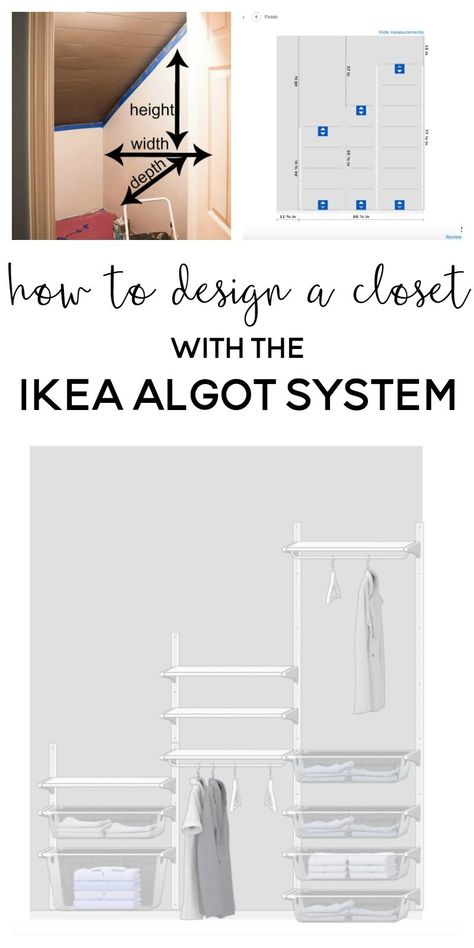 ikea algot closet | ikea closet | ikea closet ideas | ikea closet organization | algot closet | algot ikea | custom closet ideas | Ikea Closet Ideas, Ikea Closet Storage, Ikea Algot Closet, Algot Ikea, Ikea Custom, Ikea Closet System, Walk In Closet Ikea, Ikea Closet Hack, Ikea Small Spaces