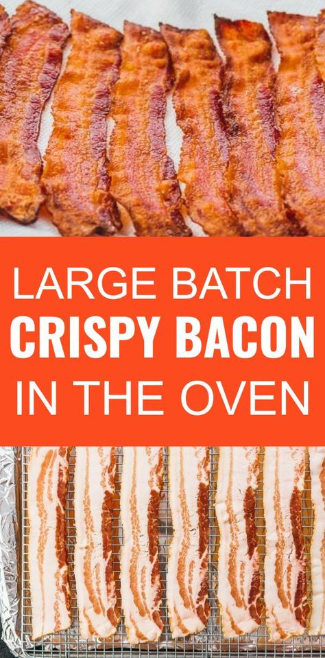 Bacon In The Oven, Skillet Pan, How To Make Bacon, Cooking Bacon, Baked Bacon, Low Carb Recipes Dessert, Bacon Recipes, Low Carb Breakfast, Crispy Bacon