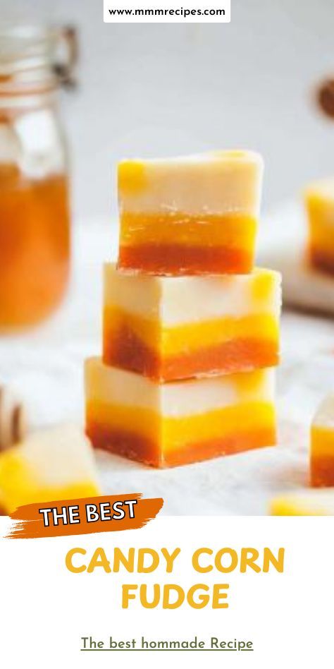 Get ready to wow your Halloween guests with this colorful, delicious Candy Corn Fudge! Perfectly sweet with layers of festive fun, this treat is as much a decoration as it is a dessert. The best part? It’s super easy to make and always a hit at parties! Whether you’re hosting or just treating yourself, this fudge is sure to become a seasonal favorite. Don’t miss out—click to grab the full recipe and add some spooky sweetness to your table! 🎃🍬 Vampire Fudge Recipe, Candy Corn Fudge 3 Ingredients, Thanksgiving Fudge, Candy Corn Fudge Recipe, Halloween Fudge, Candy Corn Desserts, Candy Corn Cake, Candy Corn Recipe, Cookies And Cream Fudge