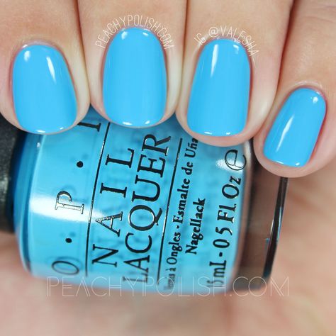 Blue Dip Nails, Fingernail Art, Opi Nail Colors, Nail Decor, Plain Nails, Manicure Colors, Shine Nails, Nail Colours, Opi Nail Polish