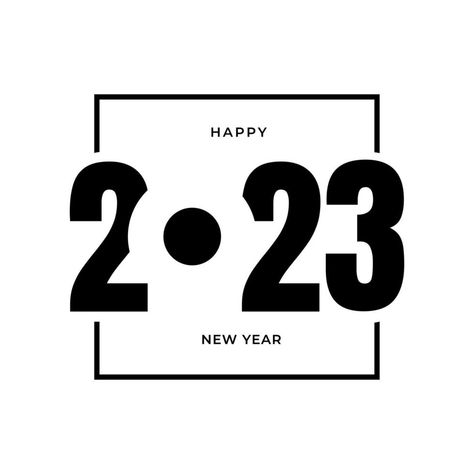 Happy New Year 2023 Greeting banner logo design illustration, creative new year 2023 vector in black, geometric modern in retro style Banner Logo Design, 2023 Vector, Banner Logo, Logo Design Illustration, Dragon Silhouette, Happy New Year 2023, Illustration Creative, New Year 2023, Design Illustration