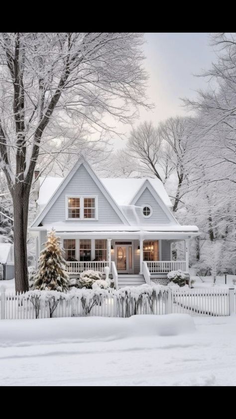 Winter House Exterior, Snowy Cabin, Casa Country, American House, Winter Cabin, Dream Cottage, Cute House, Dream House Exterior, House Goals