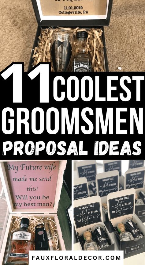 11 Genius Groomsmen Proposal Box Ideas (They Will Obsess Over!) Ways To Ask Groomsmen, Bestman Proposal Box Ideas, Best Man Proposal Ideas, Groomens Gifts, Groomsmen Proposal Box Ideas, Ask Groomsmen, Proposal Box Ideas, Male Bridesmaid, Asking Groomsmen