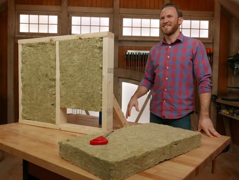 What Makes Stone Wool a Smart Insulation Choice - This Old House Wool Batts, Garage Addition, Tiny House Storage, Wool Insulation, Fiberglass Insulation, Home Insulation, Sustainable Building, Barndominium Ideas With Shop, This Old House