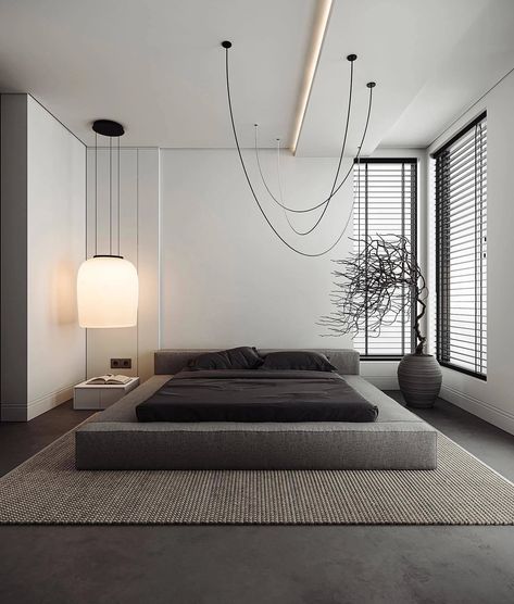 Rug Under Bed, Minimal Bedroom Ideas, Stylish Bedroom Decor, Minimal Bedroom, Dark Bedroom, Minimalist Room, Stylish Bedroom, Minimalism Interior, Small Room Bedroom