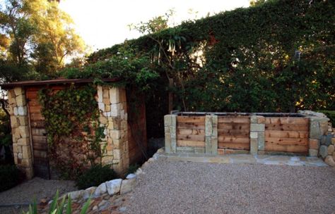 Three Bin Compost System in French-Inspired Vegetable Garden, Gardenista -- how to recreate this look at home! Zone 6b Gardening, Winter Vegetable Garden, Compost System, Old Greenhouse, Composting System, Country Garden Landscaping, Pleasure Garden, Compost Bins, Small Garden Landscape