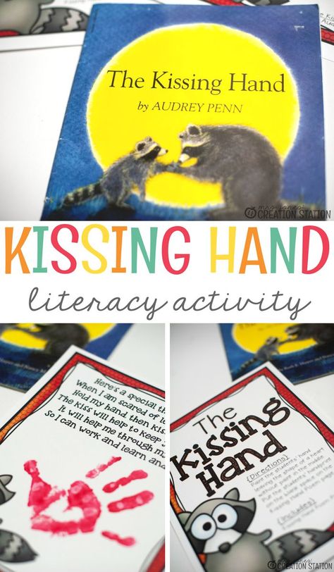 Kissing Hand Preschool, The Kissing Hand Activities, Preschool First Week, September Preschool, Preschool First Day, Kissing Hand, The Kissing Hand, First Day Activities, Mrs Jones