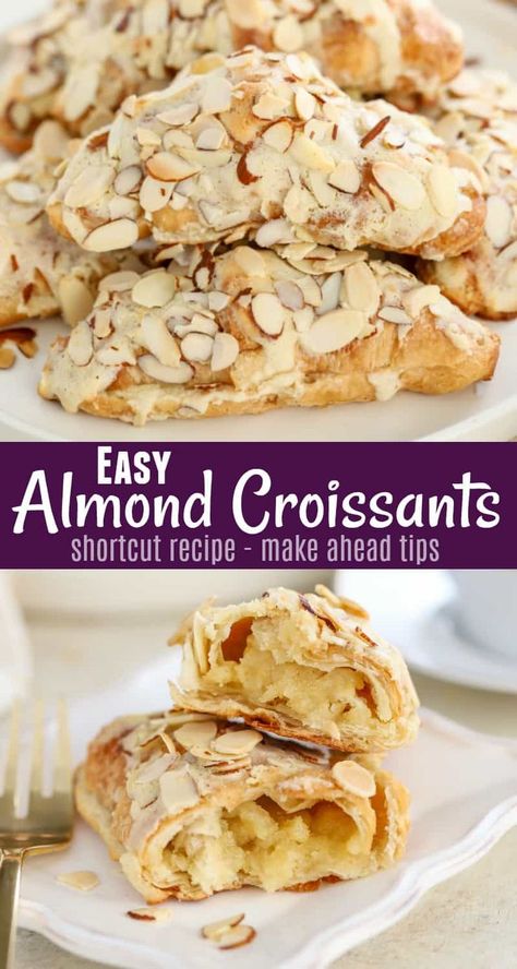 Frangipane Recipe, Leftover Croissants, Almond Cream Filling, Almond Syrup, Almond Paste Recipes, Almond Croissants, Almond Desserts, French Almond, Almond Pastry