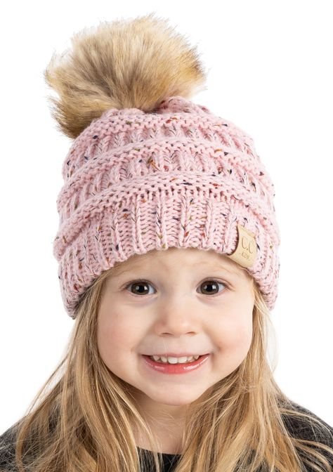 PRICES MAY VARY. GREAT QUALITY: This toddler beanie is crafted with 100% acrylic making this pom pom beanie winter hats for kids extremely soft and warm. This toddler winter hat is also durable. The beanie with pom is made of high-quality materials including fur pom poms to ensure that the girls hats maintains its shape. To keep this 2t winter hat girls winter hat in top condition, hand wash toddler winter hats boys 2t-4t baby hats in cold water. The baby winter hat toddler girl beanie should be Toddler Hats Girl, Toddler Hats Boy, Toddler Winter Hat, Hats Boys, Baby Winter Hat, Girls Beanie, Toddler Gloves