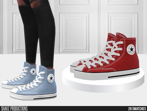 The Sims Resource - 864 - Sneakers (Female) Sims 4 Cc Sims Resource Shoes, Converse Cc Sims 4, Sims 4 Nike Socks, Sims 4 Nike Shoes, Sims 4 Converse Cc, Ts4 Female Cc, Sims 4 Adult Clothes, Sims 4 Cc Women Shoes, Sims 4 Cc Converse