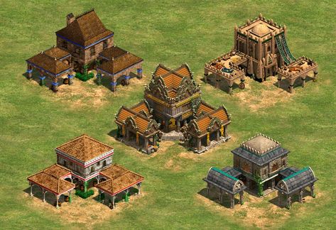 Town Center (Age of Empires II) | Age of Empires Series Wiki | FANDOM powered by Wikia Game Design Document, Building Columns, Architecture Styles, Design Document, Architecture Set, Empire Series, Building Costs, New Architecture, Wood Building