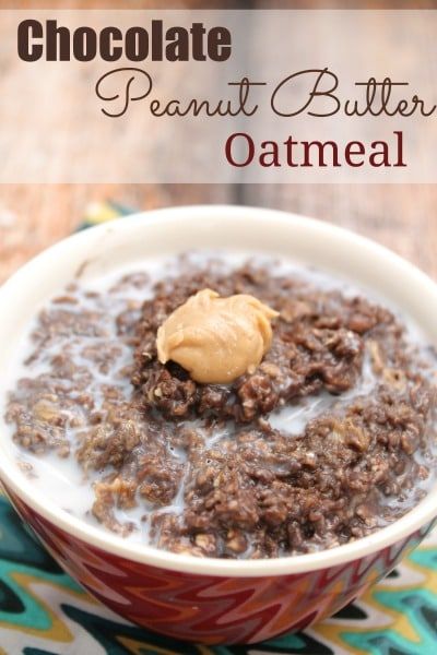 Chocolate Peanut Butter Oatmeal - Moments With Mandi Chocolate Oatmeal Cake, Chocolate Peanut Butter Oatmeal, Bowl Of Oatmeal, Potato Dinner, Healthy Food Facts, Oatmeal Recipe, Chocolate Oatmeal, Peanut Butter Oatmeal, Baked Oats