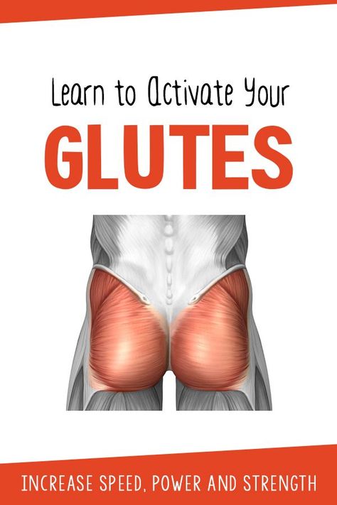 Exercises to activate your glutes - Important for injury prevention, faster running and power! Activate Glutes, Activation Exercises, Glute Activation Exercises, Power Workout, Glute Activation, Half Marathon Training, Improve Mental Health, Running Tips, Marathon Training