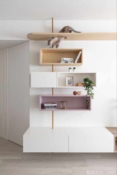 Elegant Office Decor, Cat Furniture Design, Living Room Wall Designs, Cat Wall Shelves, Cat Wall Furniture, Cat Shelves, Cat Furniture Diy, Wall Designs, Elegant Office