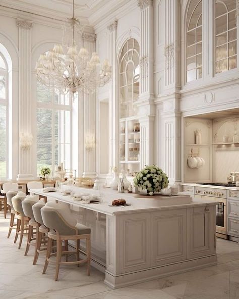 French Villa Interior, Mansions Interior, Bridge House, French Villa, Luxury Mansions, Lavish Lifestyle, Elegant Kitchen Design, Fancy Kitchens, Dream Kitchens Design