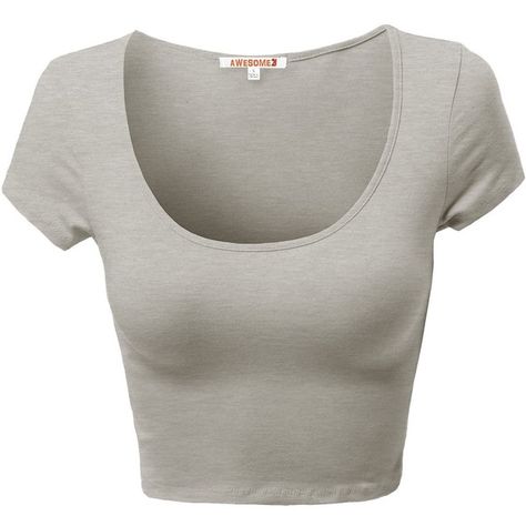 Awesome21 Women's Basic Scoop Neck Slim Fit Short Sleeve Crop Tops ($9.30) ❤ liked on Polyvore featuring tops, short sleeve tops, white crop top, scoop neck top, crop top and scoopneck top Georgia Style, Coral Shirt, Scoop Neck Crop Top, Shirts Crop, Crop Top And Shorts, Short Sleeve Cropped Top, Slim Fit Shorts, Womens Basic, Slim Fit Shirt