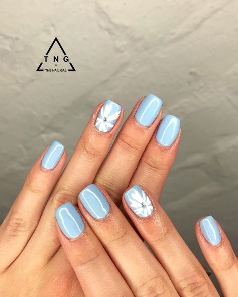 spring nails 2023 Spring Nails 2023 Simple, Nail Designs Floral, Nails 2023 Acrylic, Gel Spring Nails, Spring Nails 2023 Gel, Nails 2023 Gel, Nails Designs Ideas, Spring Nails 2023, Blue And Silver Nails