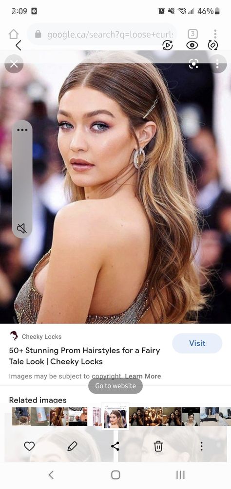 Pinned Hair To The Side, Half Hair Pinned To Side, Sleek Front With Soft Waves, Front Hair Pinned Under, Sides Slicked Back Hair, Hair Down With Clip On Side, Front Slicked Back Hair Down Wedding, Side Part Homecoming Hairstyles, Prom Hair Slick Back Curl