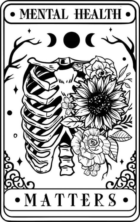 Gothic Tattoo, Witchy Wallpaper, Tarot Cards Art, Arte Inspo, Coloring Book Art, Tattoo Design Drawings, Cricut Projects Vinyl, Mental Health Matters, Health Matters