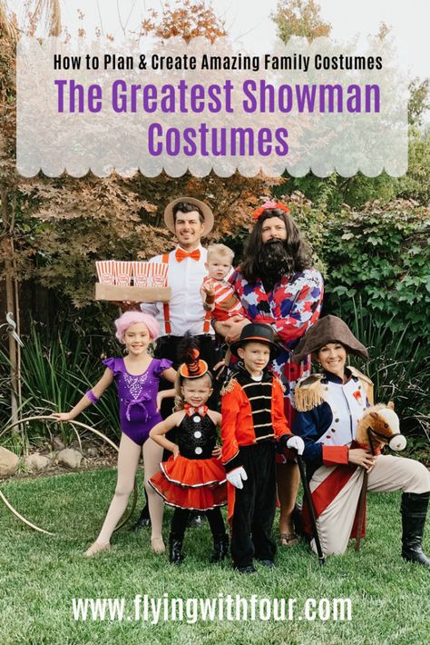 The Greatest Showman  Costumes The Greatest Showman Costumes, Greatest Showman Costumes, Circus Halloween Costumes, Family Themed Halloween Costumes, Family Halloween Costume, Themed Halloween Costumes, Halloween Circus, Family Circus, Halloween Family