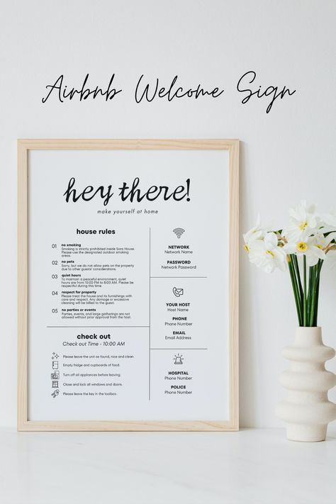 #HomeDecorating #DecorTips #HomeDecor #InteriorDesign #DecorInspiration #InteriorInspo #HomeIdeas #HomeStyle #HomeInspiration #HouseGoals Apartment Welcome Sign, Airbnb Chalkboard Ideas, Airbnb Flat Ideas, Best Airbnb Interior Design, Airbnb Welcome Note, Airbnb Kitchen Decor, Airbnb Welcome Card, Air Bnb Welcome Sign, Airbnb Set Up