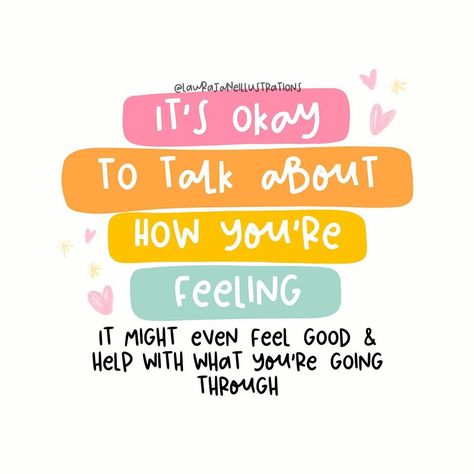 Laura Jones on Instagram: “October 10th, that’s this Saturday, is World Mental Health Day!!! So, here’s a reminder that it’s okay to talk about how you’re feelings…” World Mental Day, Mental Day, Mental Health Artwork, World Mental Health Day, Mental Health Posters, Daily Quotes Positive, Thankful For Friends, Break The Stigma, Mental Health Day