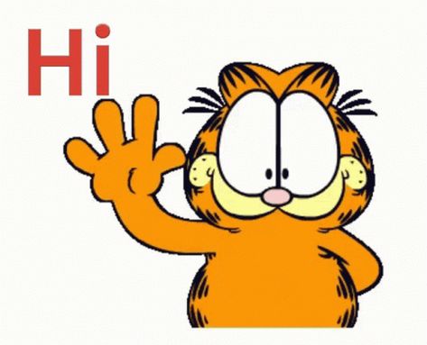 Hello There Hi GIF - HelloThere Hi Garfield - Discover & Share GIFs Hi Gif, Waving Gif, Garfield Pictures, Garfield The Cat, Hello Gif, Garfield Cartoon, Garfield And Odie, Mickey Mouse Cartoon, Classic Cartoon Characters