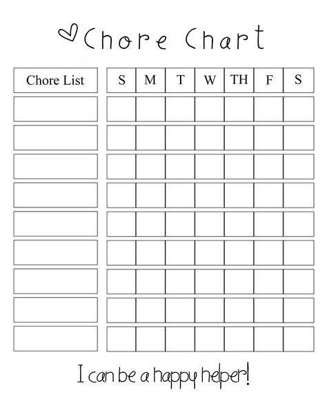 chore chart Kids Chore Chart Printable, Free Printable Chore Charts, Chore Board, Chore Checklist, Weekly Chore Charts, Chore Chart Template, Family Chore Charts, Weekly Chores, Chore Charts