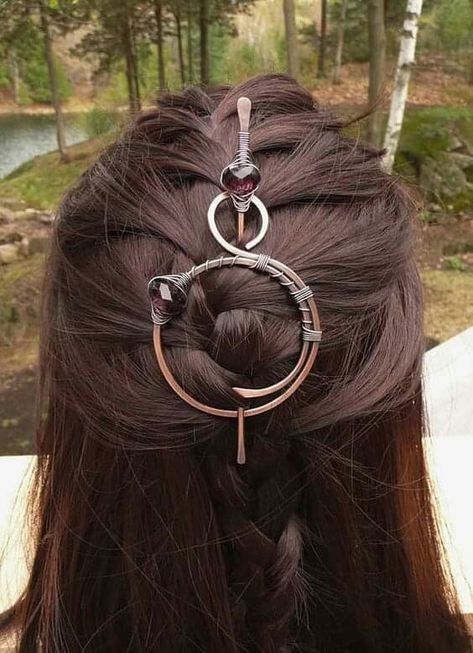 Wine Purple Hair, Celtic Hair, Hair Foils, Wine Purple, Purple Scarf, Scarf Pin, Hair Slide, Hair Sticks, Hair Ornaments