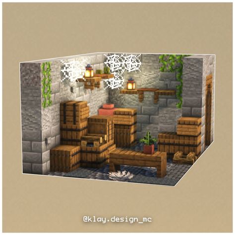 BASEMENT INTERIOR | Ciao Pandas! Here’s the interior of a dungeon inspired basement. Let me know your thoughts in the comments!Hope you… | Instagram Minecraft Cave Decoration Ideas, Minecraft Dungeon Design, Minecraft Entrance Ideas Interior, Minecraft Cave Ideas Interior, Minecraft Dungeons Build, Minecraft Basement Ideas Storage, Minecraft Basement Design, Minecraft Attic Ideas, Minecraft Cave Interior