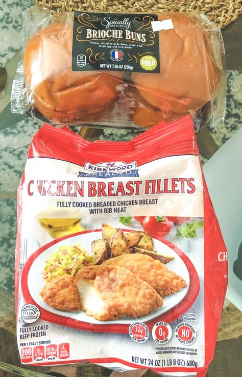 Kirkwood Chicken In Air Fryer, Aldi Red Bag Chicken In Air Fryer, Frozen Breaded Chicken In Air Fryer, January Dinners, Aldi Chicken, Chicken Air Fryer, Chick Fil A Sandwich, Chicken Filet, Aldi Meal Plan