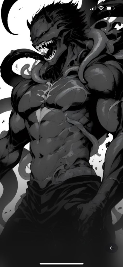 Monster Body Reference, Monster Boy Art, 2025 Drawing, Hot Monster Art, Hot Monsters, Vtuber Design Ideas, Hot Monster, Monster Men, Its Halloween