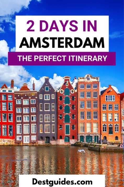 Have 2 days in Amsterdam, Netherlands? Here is the perfect itinerary for exploring Amsterdam in two days. | how to spend 2 days in Amsterdam, The Netherlands |Amsterdam itinerary for 2 days | Amsterdam in 2 days| 2 day Amsterdam itinerary| things to do in Amsterdam Netherlands| what to do in Amsterdam |best places to visit in Amsterdam| 2 perfect days in Amsterdam | what to see in Amsterdam in 2 days| Amsterdam things to do in 2 days| Amsterdam | 2 days in Amsterdam itinerary #Destguides 1 Day In Amsterdam, What To Do In Amsterdam, Things To Do In Amsterdam Top 10, 3 Days In Amsterdam Itinerary, Amsterdam In September, 5 Days In Amsterdam, Day Trip From Amsterdam, 5 Hours In Amsterdam, Amsterdam What To Do