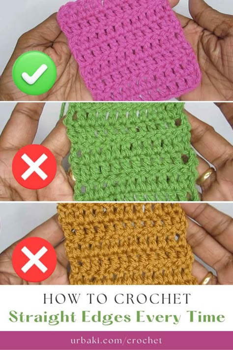 In our exclusive video tutorial by Hopeful Turns, you'll discover a step-by-step guide that demystifies the art of achieving impeccable straight edges. The clarity and simplicity of the instructions make it accessible for crocheters of all skill levels.rnHopeful Turns begins by emphasizing the importance of choosing the right yarn and hook size. This is a crucial first step that sets the foundation for a smooth and gap-free crochet experience. Selecting the appropriate materials is the first... Beginning Crochet Tutorial Step By Step, Crochet Straight Edges, Knit Baby Blanket Pattern, Crochet Blanket Edging, Beginning Crochet, Needles And Threads, Knit Baby Blanket, Beginner Crochet Tutorial, Baby Blanket Knitting Pattern