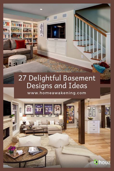 27 delightful basement ideas #basement #finishedbasement #homedesign Basement Remodeling Diy, Small Basement Remodel, Diy Basement, Basement Bedroom, Small Basements, Waterproofing Basement, Basement Makeover, Basement Design Ideas, Basement Walls