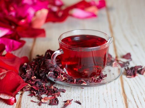 Roselle Tea, Teas For Headaches, Hibiscus Tea Benefits, Hibiscus Flower Tea, Dried Hibiscus Flowers, Hibiscus Sabdariffa, Diet Soda, Healthy Teas, Drink Tea