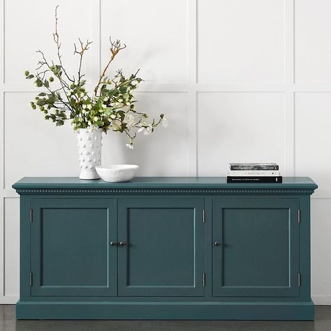 Provincial Home Living on Instagram: “Our fabulous Ponting Sideboard comes in two exciting new colours - Moss and Navy. A perfect highlight piece for a neutral room whether it’s…” French Provincial Decor Living Room, Coloured Furniture, Provincial Home Living Australia, French Provincial Decor, Provincial Home Living, Sideboard Styles, Dinnerware Storage, Stylish Sideboards, Provincial Home