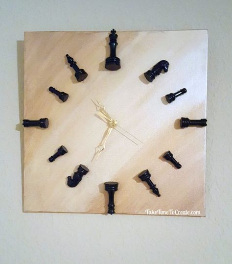 Chess Related Gifts, Chess Gift Ideas, Chess Diy, Chess Room, Newspaper Ideas, Chess Clock, Chess Gifts, Check Mate, Hanger Diy