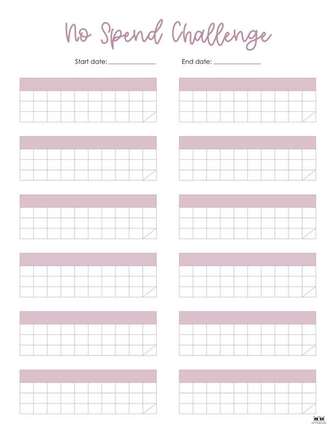 Choose from 20 no spend challenge printables covering various durations to help control your spending and start saving today. Print from home. 100% FREE! Money Binder, Budgeting Printables, Binder Templates, No Spend Challenge, No Spend, Life Binder, Savings Goals, Money Honey, Monthly Budget Template