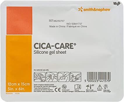 Cica-Care Silicone Gel Adhesive Sheet (5" x 6") Mederma Advanced Scar Gel, Silicone Tape, Scar Removal, Breast Augmentation, Silicone Gel, Skin Care, Healing, Skin, Health