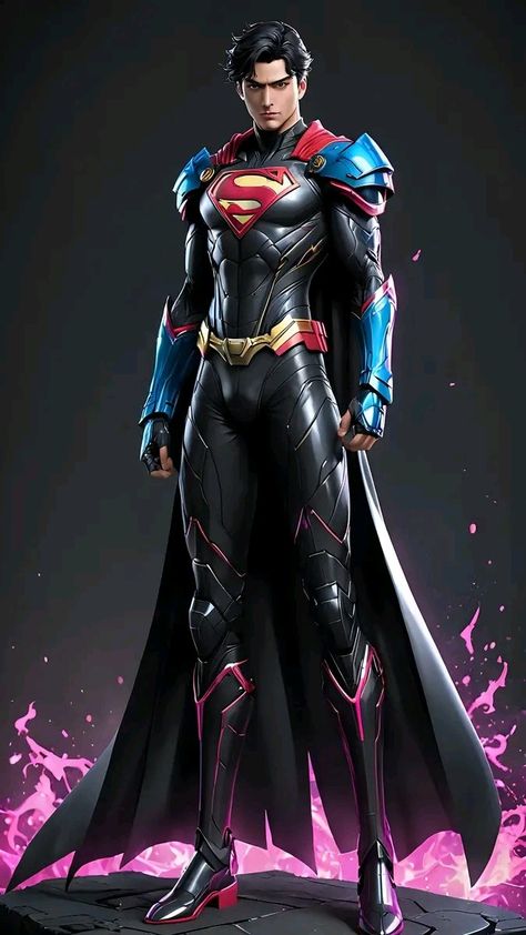 Superman Suit Concept Art, Flash Suit Concept Art, Superhero Design Concept Art Suits, Superman Armor, Kryptonian Armor, Magic Superhero Design, Superman Design, Superman Suit, Dc Comics Vs Marvel