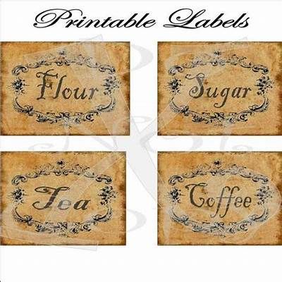 Vintage Pantry Labels, Primitive Labels, Kitchen Pantry Labels, Bee Printables, Etiquette Vintage, Free Vintage Printables, Pantry Labels, Primitive Crafts, Jar Labels