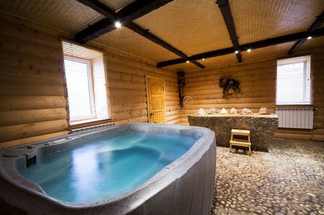 Wooden sauna. Bath with water in a beautiful wooden sauna , #AFF, #Bath, #sauna, #Wooden, #wooden, #beautiful #ad Wooden Sauna, Tub Room, Small Indoor Pool, Sunroom Remodel, Baba Vanga, Jacuzzi Room, Indoor Hot Tub, Hot Tub Room, Indoor Spa