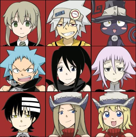 Soul Eater Friend Group, Soul Eater Characters Names, Soul Eater Matching Pfp Trio, Spirit Soul Eater, Soul Eater Characters, Soul Eater Fanart, Monster Manga, Nerdy Kid, Soul Eater Crona