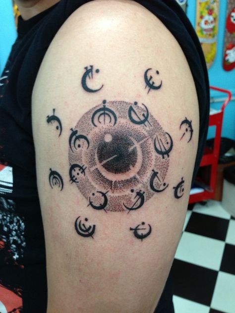 Allomancy table Tattoo - okay, I've always thought tattoos were lame, but I'd actually get one like this, lol :) Cosmere Tattoo, Mistborn Tattoo, Mist Born, Fantasy Symbols, Table Tattoo, Physics Tattoos, Mistborn Series, Tattoo 2017, Stormlight Archives