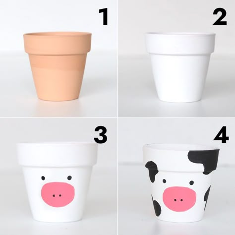 Simple Flower Pot Painting, Small Painted Pots, Spring Painted Pots, Clay Flower Pot Painting Ideas, Painted Pots Diy Easy, Small Flower Pot Painting Ideas, Mini Pot Painting Ideas, Clay Pots Painting, Flower Pot Designs Painted