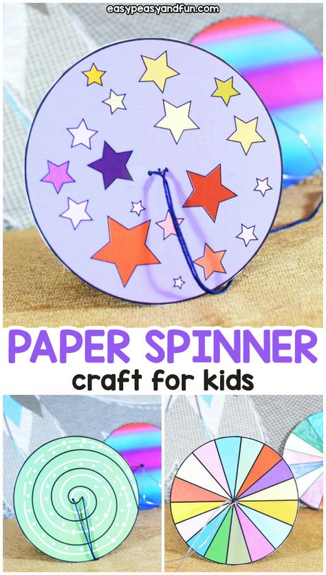 Paper Spinners, Diy Kite, Spinners Diy, Peacock Crafts, Fox Crafts, Summer Crafts For Kids, Mothers Day Crafts For Kids, Paper Plate Crafts, Camping Crafts